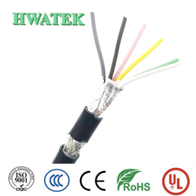 UL 2464 Консервированный медный цепной щит многоядерный 20 P × 28 AWG SR ПВХ изоляция ПВХ пиджак 300V 150 ° C кабель VW-1