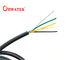 UL 2464 300V гибкого кабеля PVC BK 10C 22AWG незаслоненный