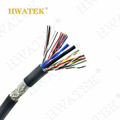 UL20276 Луженый медный многожильный кабель 6C×28AWG + 1P x 28AWG оплетка 80°C 30V PP изоляция PVC оболочка