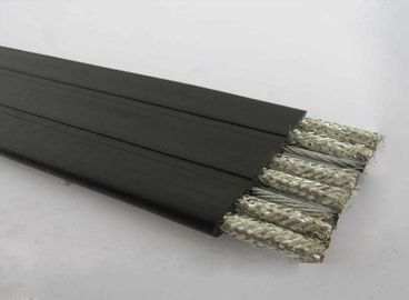 Медь куртки PVC залуживанная села незаслоненное × на мель 22AWG плоского кабеля 300V 105℃ UL2651 10F