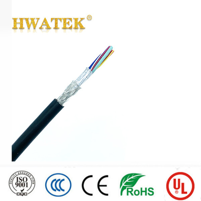 Кабель силовой экранированный UL2464 PVC в оплетке, 24-28AWG, 300В, промышленный провод